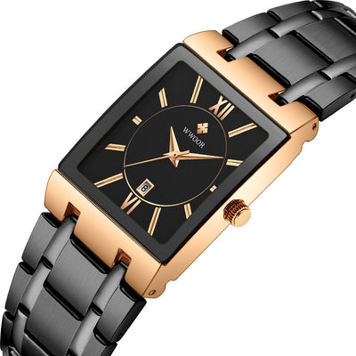 Reloj de Pulsera Cuadrado Acero Inoxidable Resistente al Agua - Image 10
