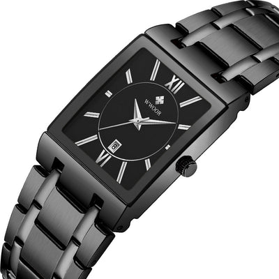 Reloj de Pulsera Cuadrado Acero Inoxidable Resistente al Agua - Image 3
