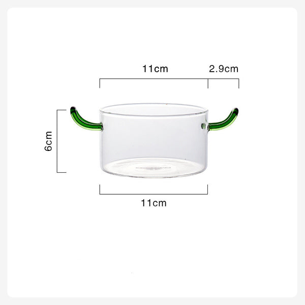Ensaladera de Vidrio Borosilicato Resistente al Calor Estilo Nórdico - Image 2