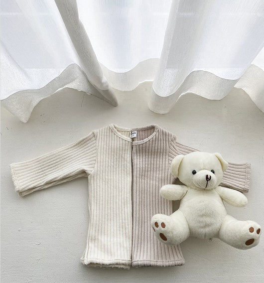 Conjunto de Abrigo Infantil Cálido de Color Liso Combinable - Image 10