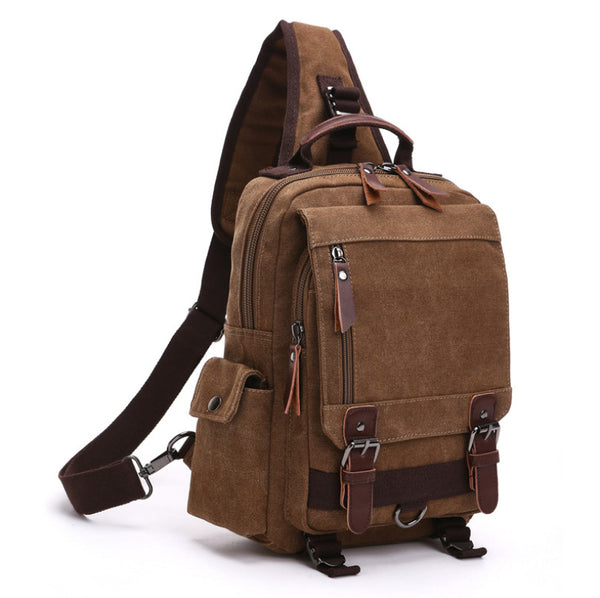 Mochila de Lona Casual para Viajes y Actividades Outdoor