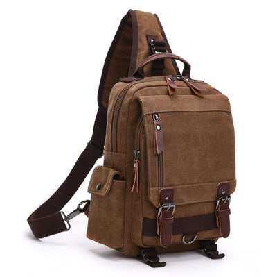Mochila de Lona Casual para Viajes y Actividades Outdoor
