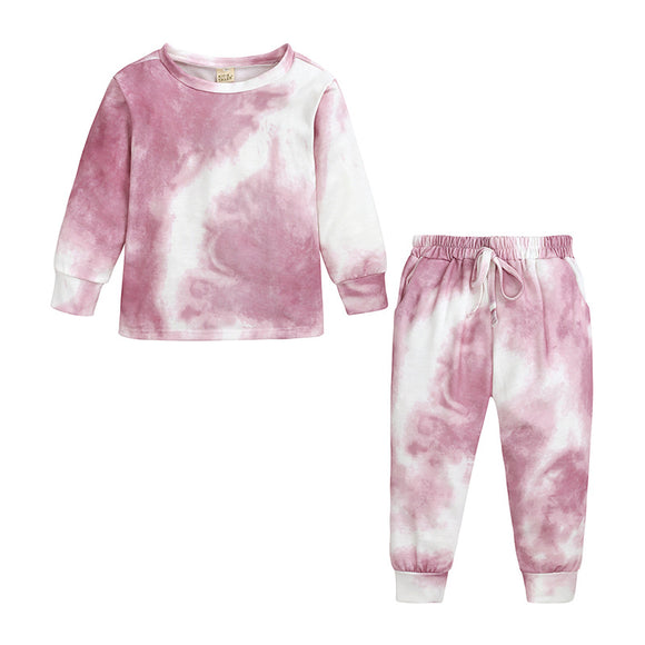 Conjunto Tie-Dye a Juego para Padres e Hijos - Dos Piezas