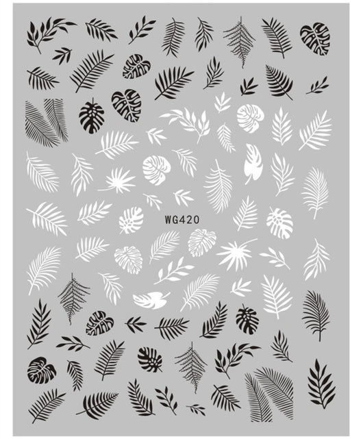 Stickers de Uñas Líneas Minimalistas Blanco y Negro - Image 14