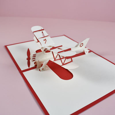 Tarjetas de Felicitación 3D con Aviones Artesanales para Niños - Image 4