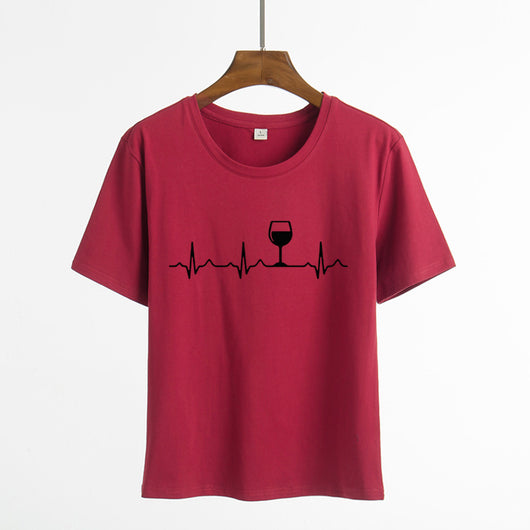 Blusa Estampada Cuello Redondo Manga Corta para Mujer - Image 12
