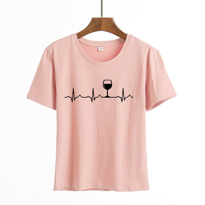 Blusa Estampada Cuello Redondo Manga Corta para Mujer - Image 9