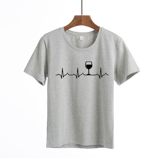 Blusa Estampada Cuello Redondo Manga Corta para Mujer - Image 2