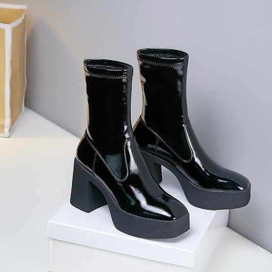 Botas Martin con Punta Cuadrada y Plataforma - Image 2