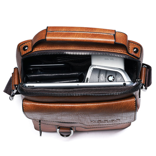Bolsa de Viaje Retro Hombre Grande Capacidad Mochila de Hombro - Image 15