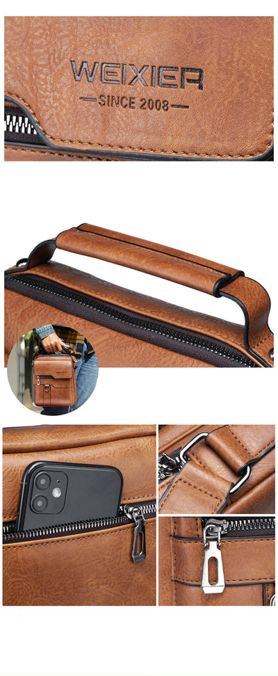 Bolsa de Viaje Retro Hombre Grande Capacidad Mochila de Hombro - Image 14