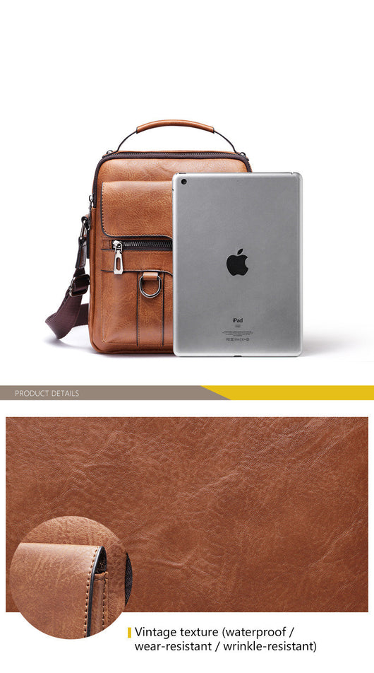 Bolsa de Viaje Retro Hombre Grande Capacidad Mochila de Hombro - Image 13