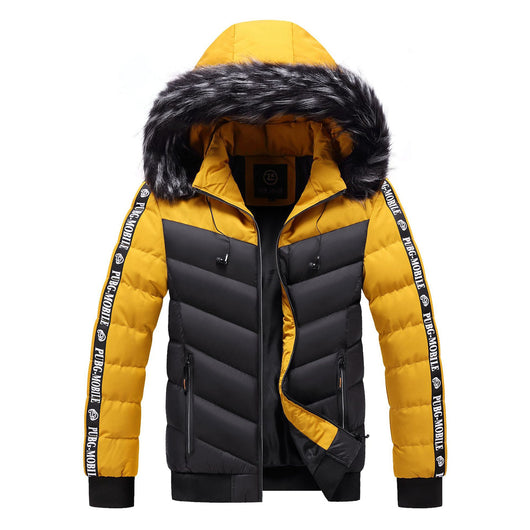 Chaqueta de Invierno Acolchada para Hombre con Cuello de Piel - Image 2