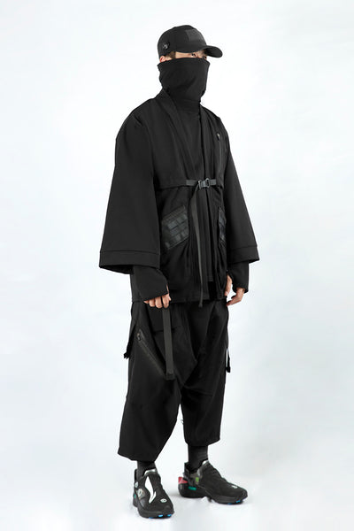 Abrigo Trench Cyberpunk Oversize - Estilo Dark Futurista - Image 4