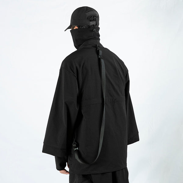 Abrigo Trench Cyberpunk Oversize - Estilo Dark Futurista