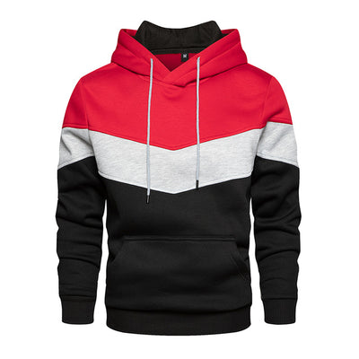 Sudadera con Capucha Patchwork para Hombre - Estilo Casual Moderno - Image 12