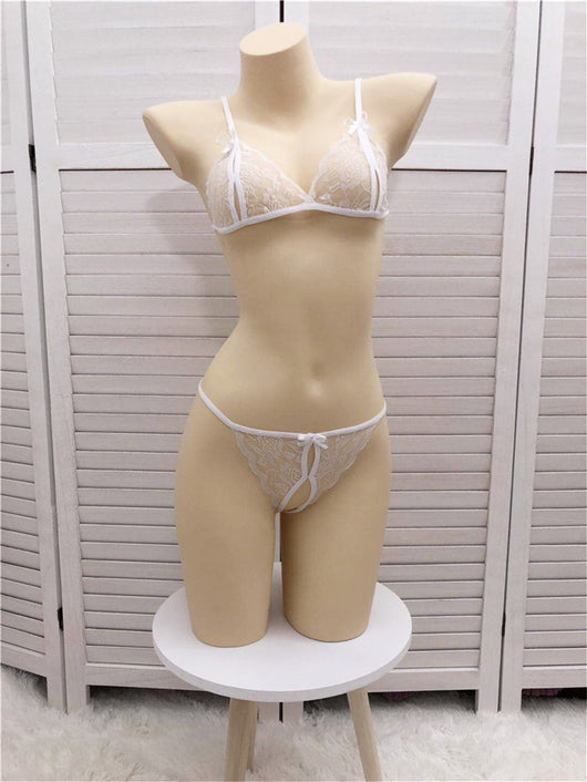 Bikini de Encaje Transparente Sexy de Tres Puntos para Mujer - Image 12
