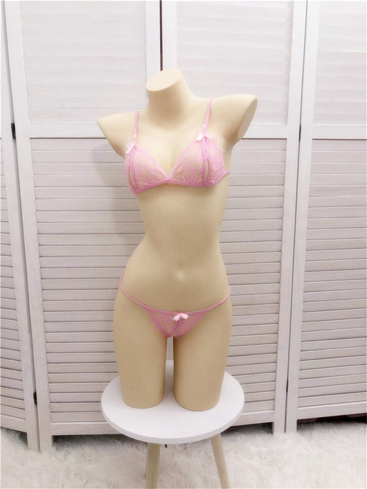 Bikini de Encaje Transparente Sexy de Tres Puntos para Mujer - Image 11
