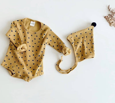 Mameluco para Bebé Niño y Niña - Pijama Enterizo de Algodón con Gorro