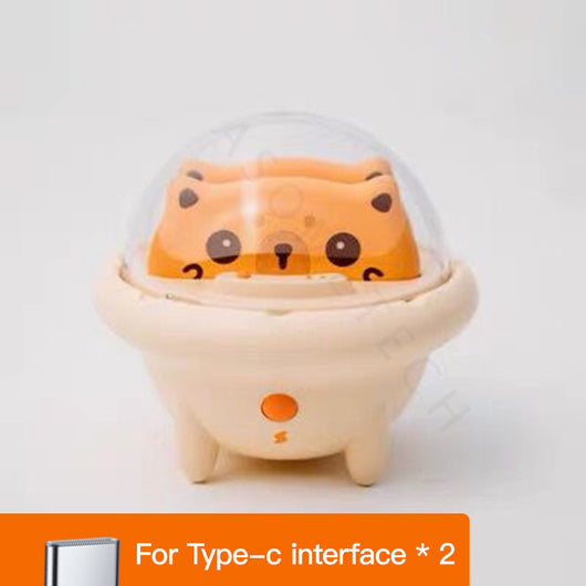 Cargador Portátil Nave Espacial DuoXin - Diseño Adorable para Mascotas - Image 9