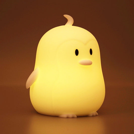 Luz Nocturna Pingüino Recargable de Silicona USB