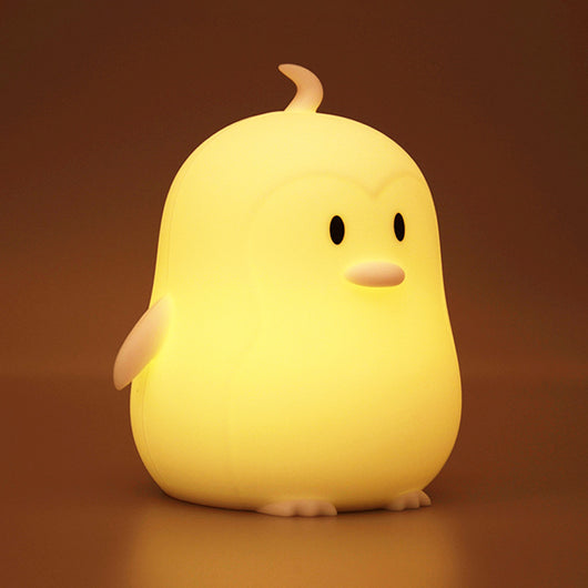 Luz Nocturna Pingüino Recargable de Silicona USB
