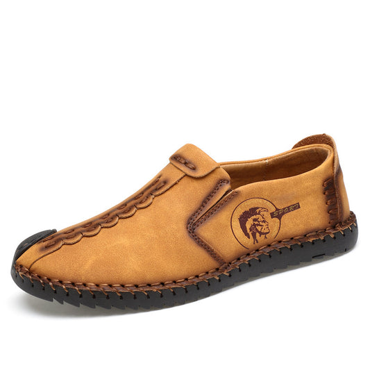 Zapatos Casuales de Cuero para Hombre - Suela Suave y Transpirable
