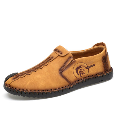 Zapatos Casuales de Cuero para Hombre - Suela Suave y Transpirable