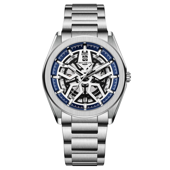 Reloj Mecánico Esqueleto BEN NEVIS Acero Inoxidable