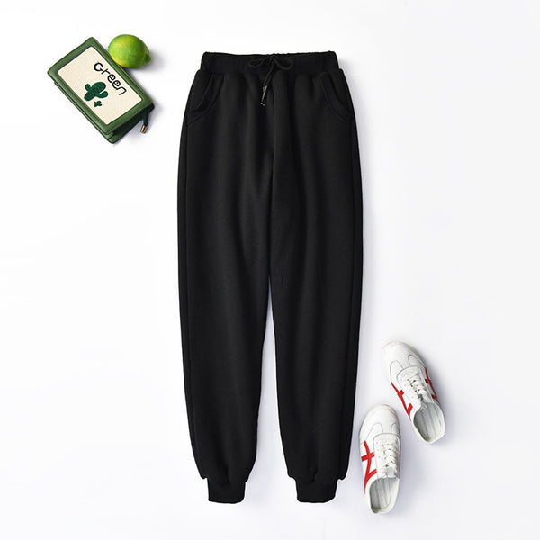 Pantalones Deportivos Talla Grande Cintura Alta Lana de Cordero Holgados - Image 5