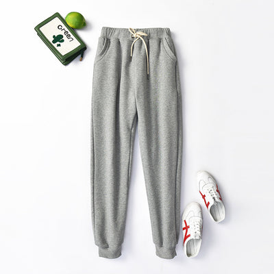 Pantalones Deportivos Talla Grande Cintura Alta Lana de Cordero Holgados - Image 9