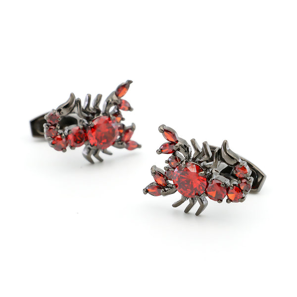 Gemelos Escorpión Veneno Cristal Negro Simétrico