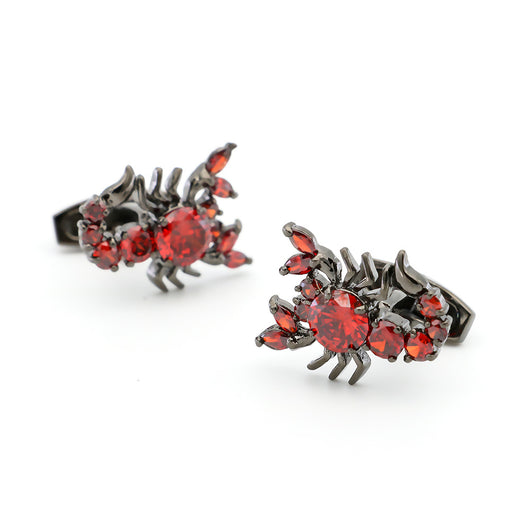 Gemelos Escorpión Veneno Cristal Negro Simétrico