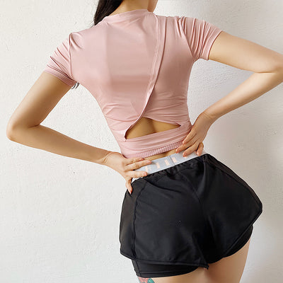 Camiseta de Entrenamiento Ajustada Secado Rápido para Running y Yoga - Image 5