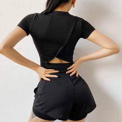 Camiseta de Entrenamiento Ajustada Secado Rápido para Running y Yoga - Image 6