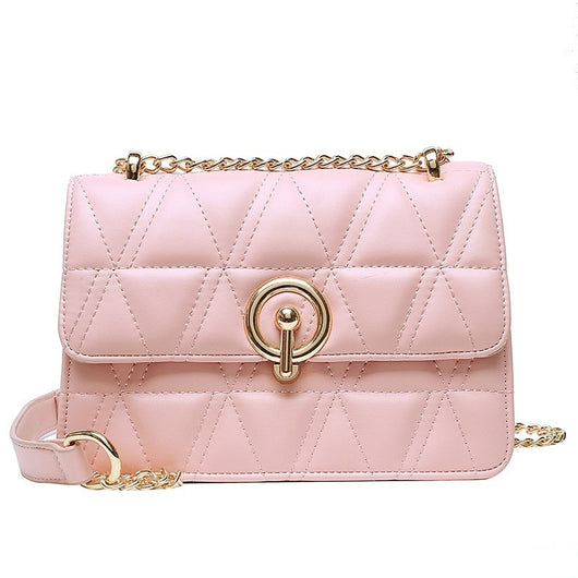 Bolso Bandolera Cuadrado con Bordado de Rombos y Textura - Image 8