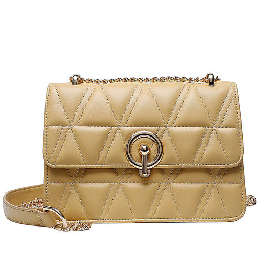 Bolso Bandolera Cuadrado con Bordado de Rombos y Textura - Image 2
