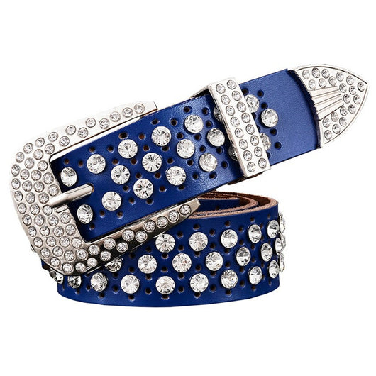 Cinturón de Cuero con Strass Gypsophila para Mujer - Image 5