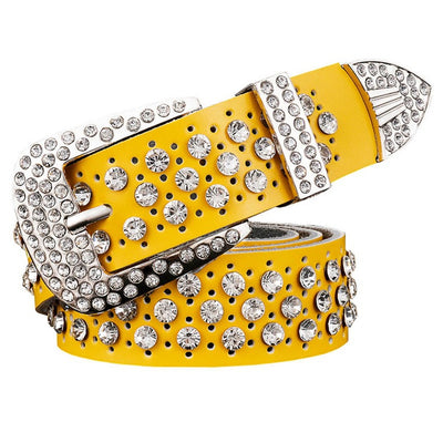 Cinturón de Cuero con Strass Gypsophila para Mujer - Image 2