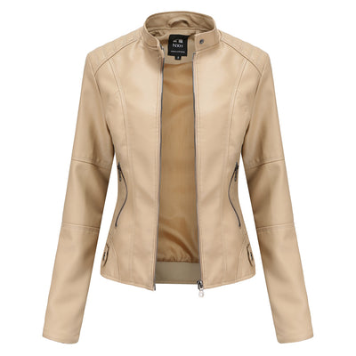Chaqueta de Cuero para Mujer con Cierre de Cremallera - Diseño Clásico Elegante - Image 17