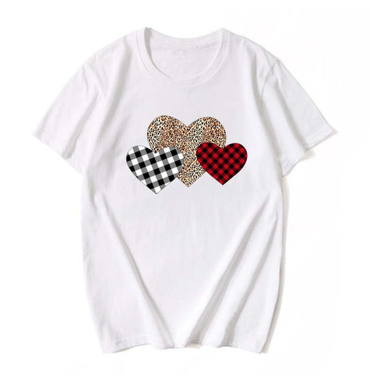 Camiseta Estampada Cuello Redondo Manga Corta