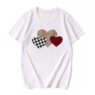 Camiseta Estampada Cuello Redondo Manga Corta