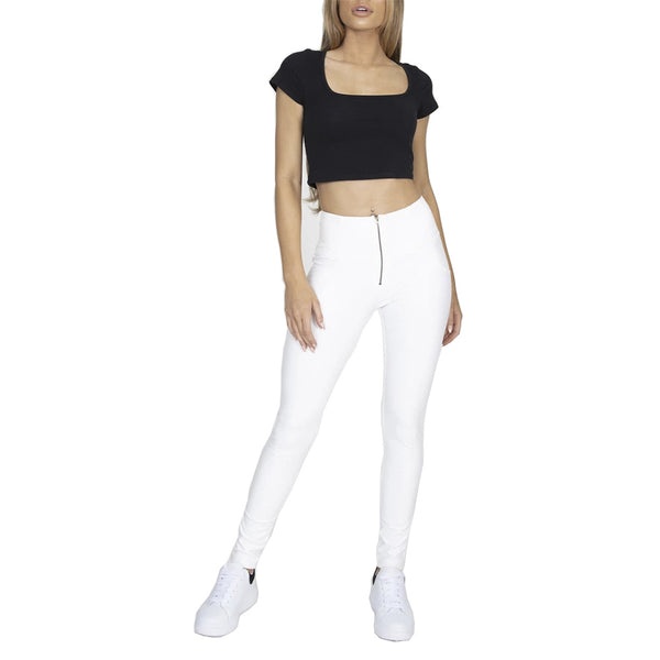 Pantalones de Cuero PU con Levantacaderas para Fitness - Otoño e Invierno