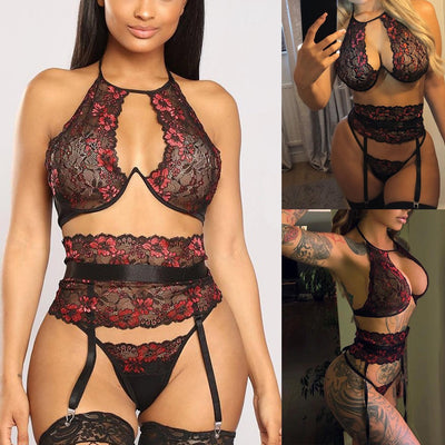 Lencería Sensual con Detalles Transparentes Europeos - Image 3