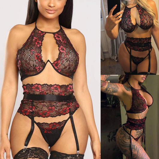 Lencería Sensual con Detalles Transparentes Europeos - Image 3
