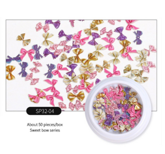 Accesorios de Uñas con Diseños de Flores, Insectos, Mariposas y Osos - Image 12
