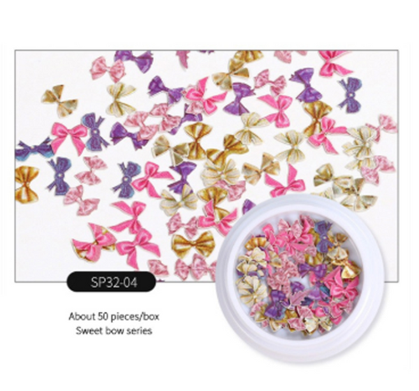 Accesorios de Uñas con Diseños de Flores, Insectos, Mariposas y Osos