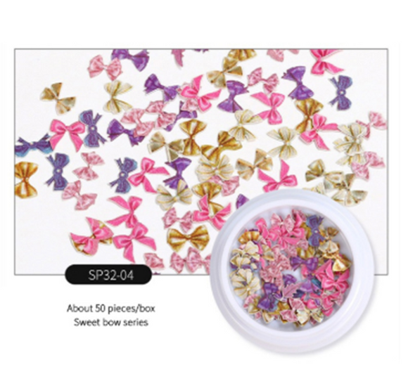Accesorios de Uñas con Diseños de Flores, Insectos, Mariposas y Osos