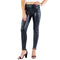 Leggins Yoga Cintura Alta con Cuero PU y Forro Polar