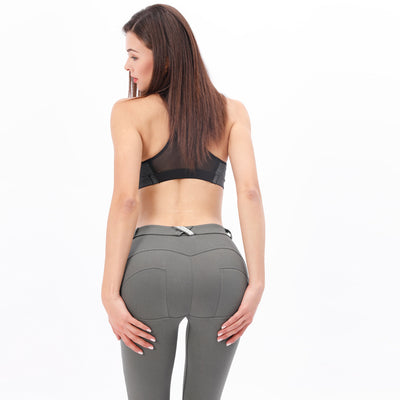 Leggings Yoga Tejidos Blancos Cintura Media - Image 2